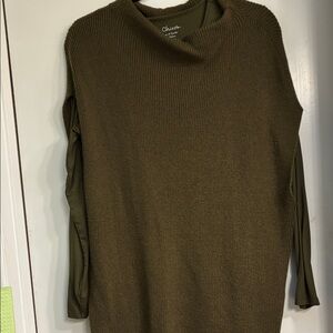 NWOT Chico's Forest Green Women's Sleeveless Sweater and Long Sleeve Top